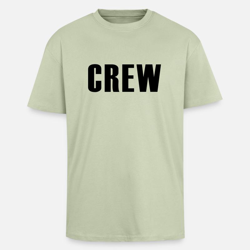crew - Oversized Heavyweight Unisex T-Shirt - Leichtes Salbeigrün