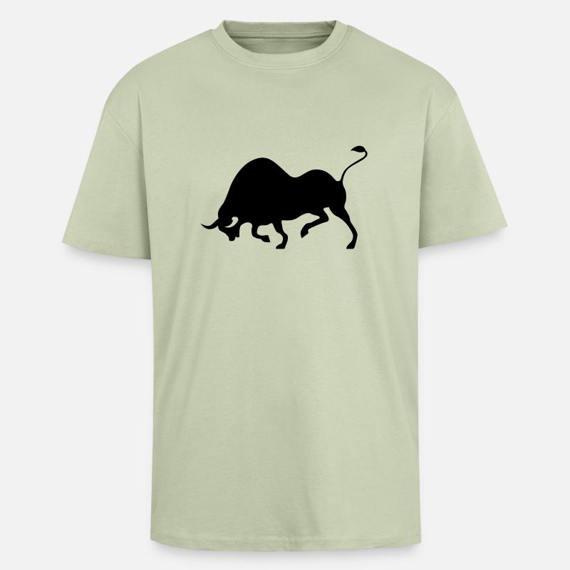 bull - Unisex Oversized Heavyweight T-shirt - soft salvia 