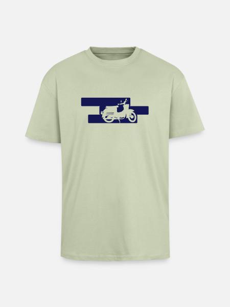 Schwalbe KR50 - Oversized Heavyweight Unisex T-Shirt - Leichtes Salbeigrün