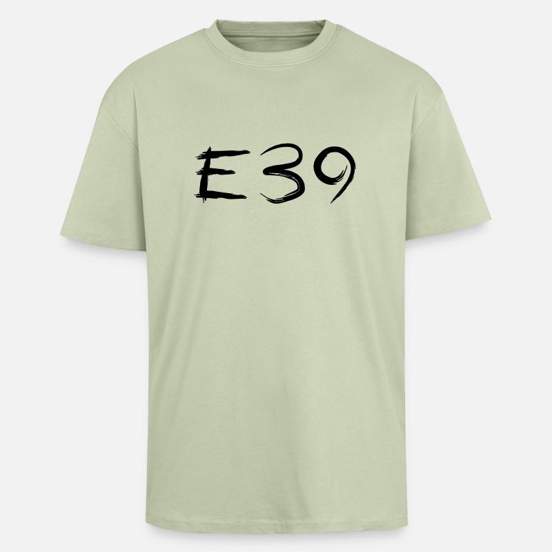 E39 Kaligraphie Art - Oversized Heavyweight Unisex T-Shirt - Leichtes Salbeigrün 