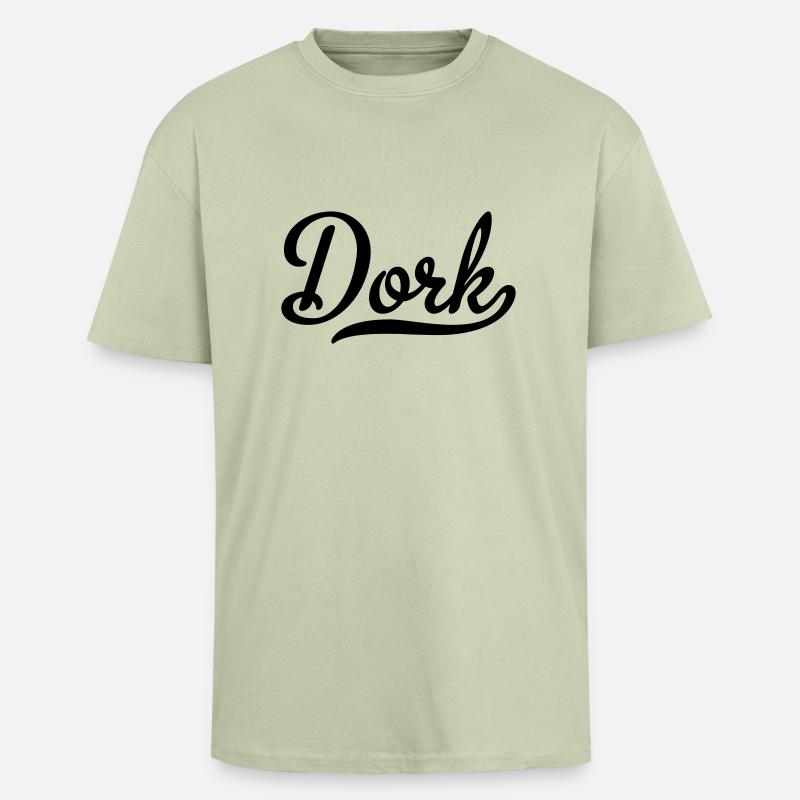 Dork - Oversized Heavyweight Unisex T-Shirt - Leichtes Salbeigrün 