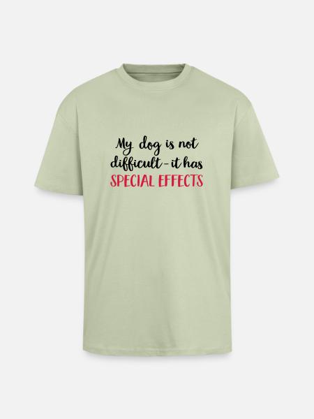 dog - Oversized Heavyweight Unisex T-Shirt - Leichtes Salbeigrün
