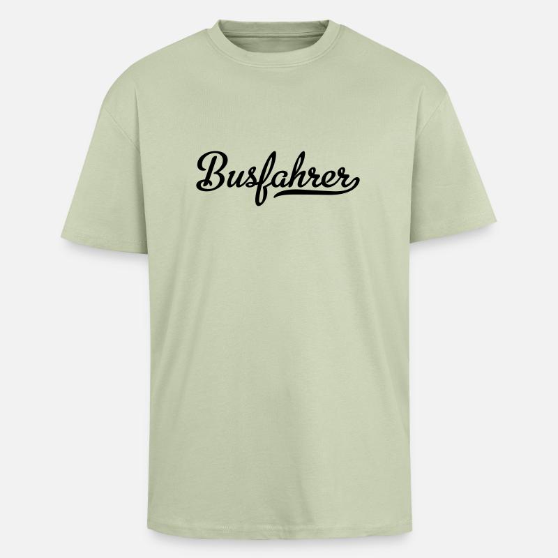 Busfahrer - Oversized Heavyweight Unisex T-Shirt - Leichtes Salbeigrün 