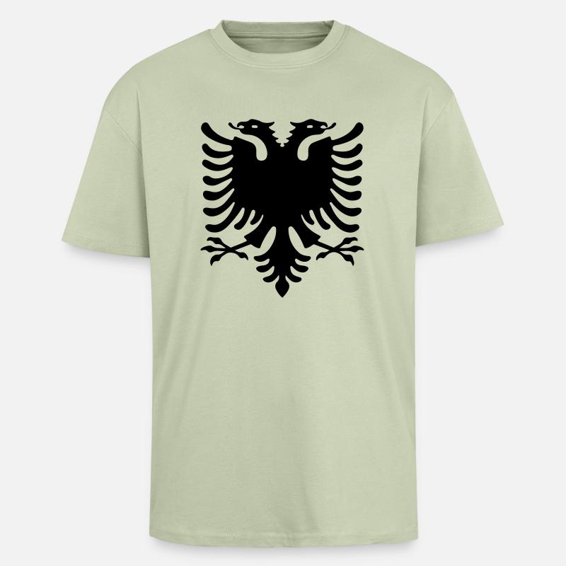 eagle - Unisex Oversized Heavyweight T-shirt - soft salvia 
