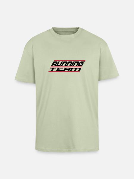 Cool Running Team Logo - Unisex Oversized Heavyweight T-shirt - soft salvia 