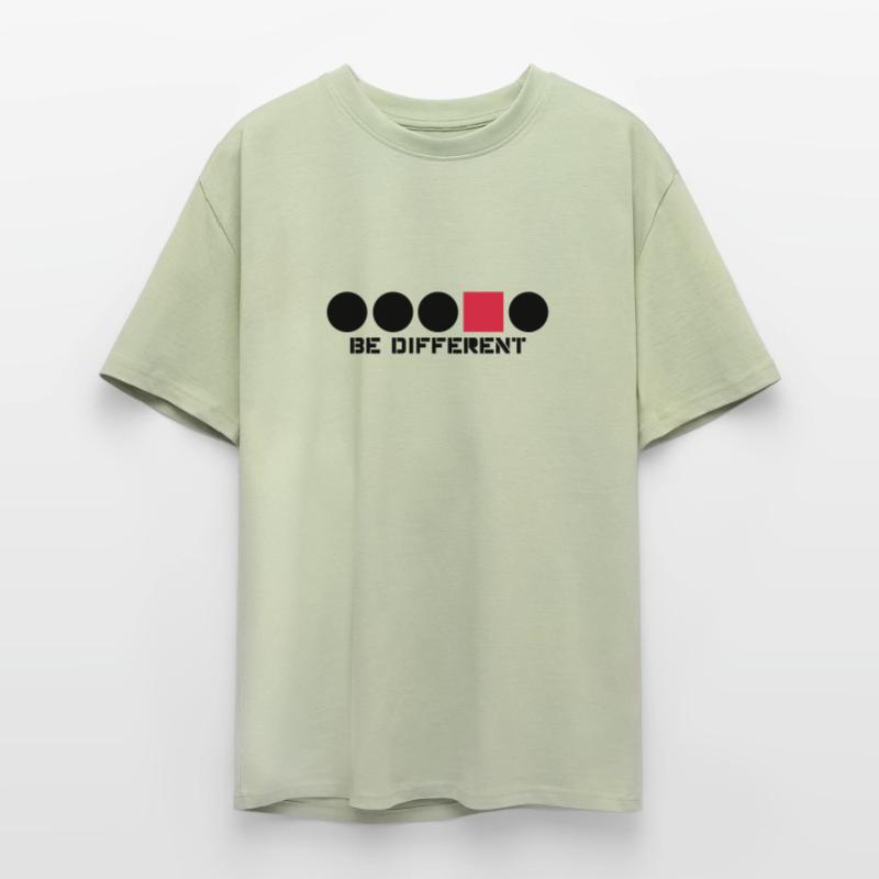 Rectangle circular shape Anders edges Angular Be D Unisex Oversized Heavyweight T-shirt