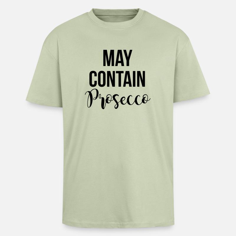 Prosecco - Oversized Heavyweight Unisex T-Shirt - Leichtes Salbeigrün 