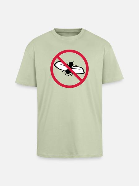 Fly Forbidden Shield - Unisex Oversized Heavyweight T-shirt - soft salvia