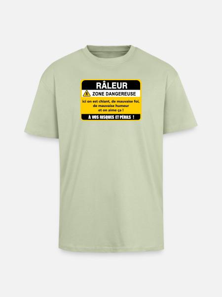 Complaining Danger Zone - Unisex Oversized Heavyweight T-shirt - soft salvia