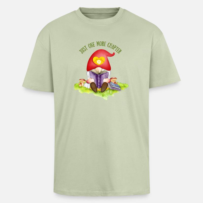 Nur noch ein Kapitel - Oversized Heavyweight Unisex T-Shirt - Leichtes Salbeigrün 