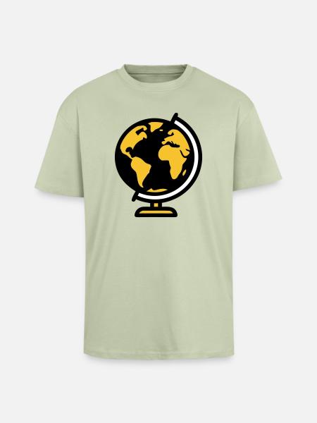 Globe Globe Earth School - Unisex Oversized Heavyweight T-shirt - soft salvia