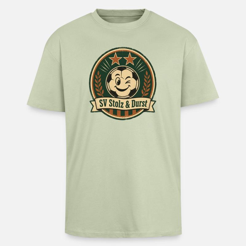 SV Stolz & Durst - Oversized Heavyweight Unisex T-Shirt - Leichtes Salbeigrün