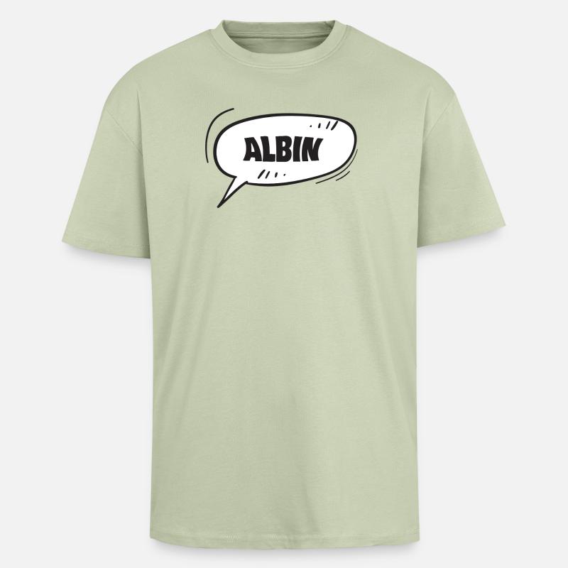 Albin - Unisex Oversized Heavyweight T-shirt - soft salvia 