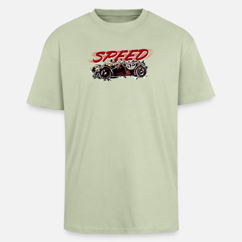 Oldtimer - Speed - Oversized Heavyweight Unisex T-Shirt - Leichtes Salbeigrün 
