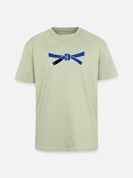 Bluebelt - Blaugurt - Oversized Heavyweight Unisex T-Shirt - Leichtes Salbeigrün