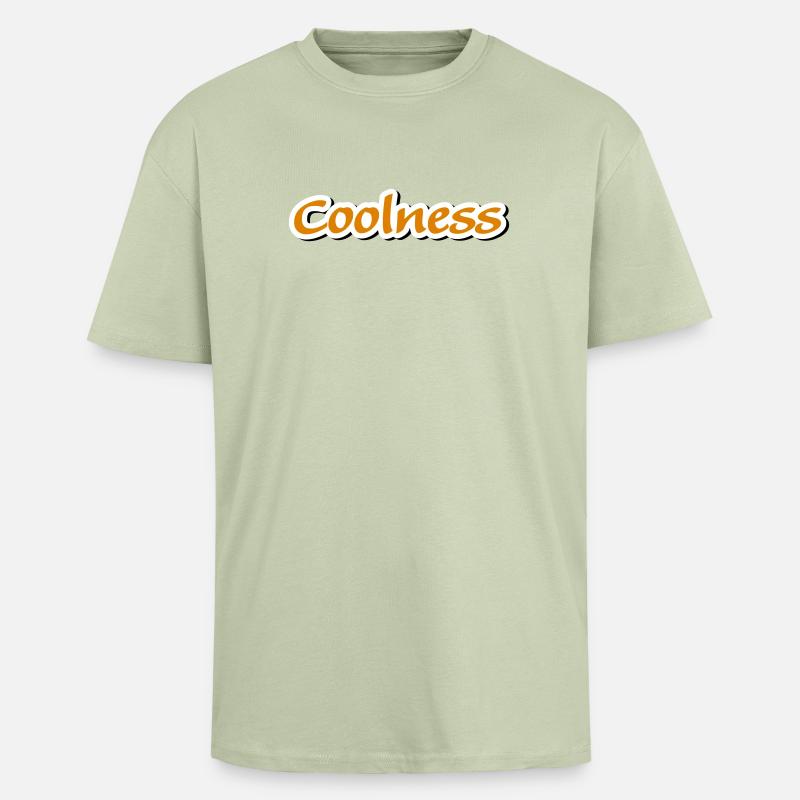 coolness claim Vectorgraphic - Oversized Heavyweight Unisex T-Shirt - Leichtes Salbeigrün