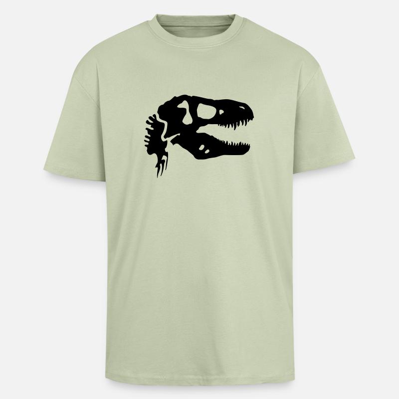trex - Oversized Heavyweight Unisex T-Shirt - Leichtes Salbeigrün 