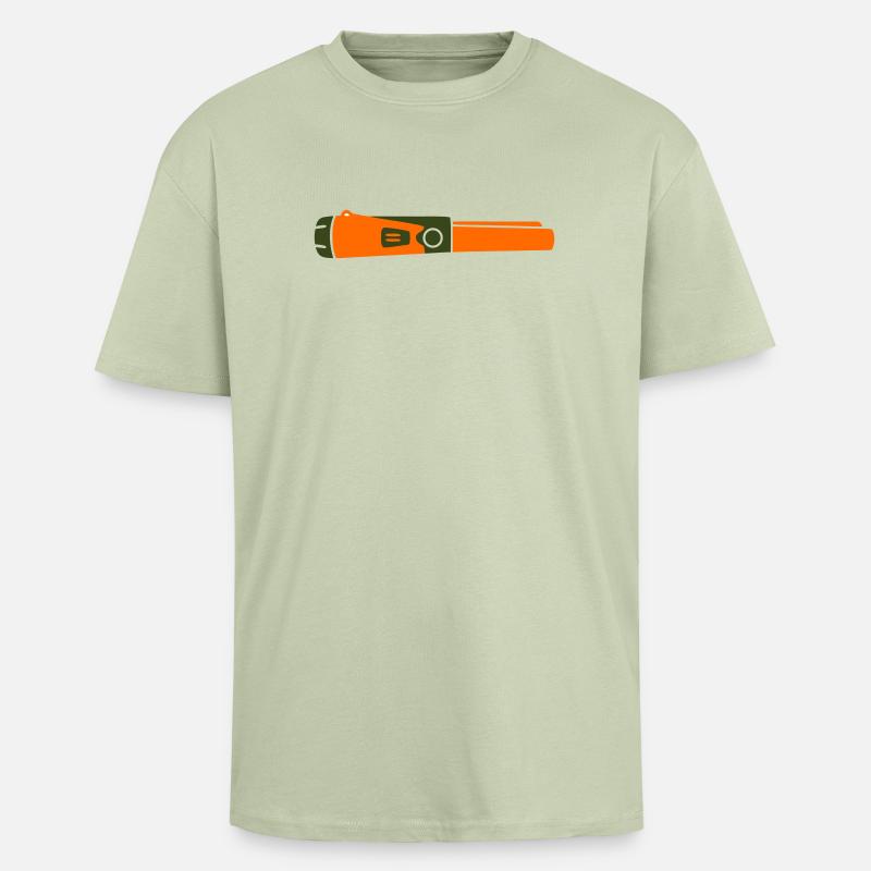 Pinpointer Sonde Sondengänger - Oversized Heavyweight Unisex T-Shirt - Leichtes Salbeigrün