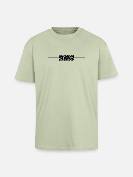 2026 Line - Unisex Oversized Heavyweight T-shirt - soft salvia