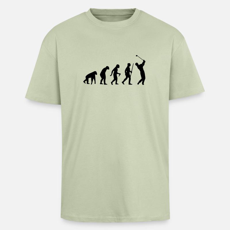 GOLF EVOLUTION - Unisex Oversized Heavyweight T-shirt - soft salvia 