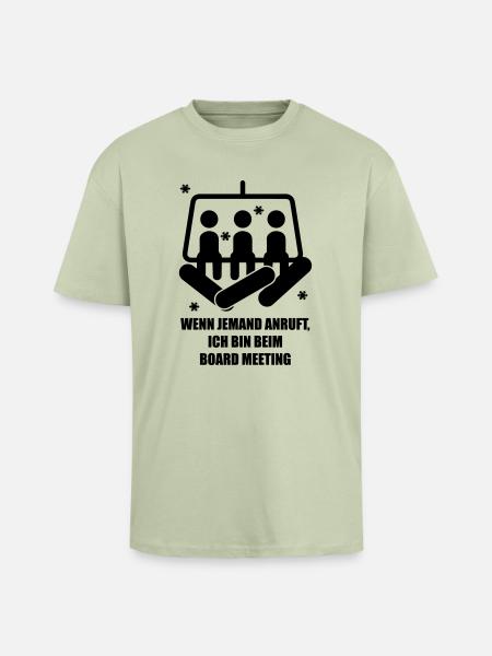 snowboard - Unisex Oversized Heavyweight T-shirt - soft salvia 