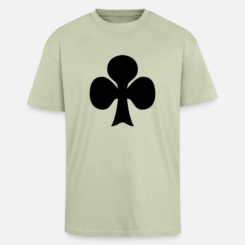 clover leaf - Oversized Heavyweight Unisex T-Shirt - Leichtes Salbeigrün 