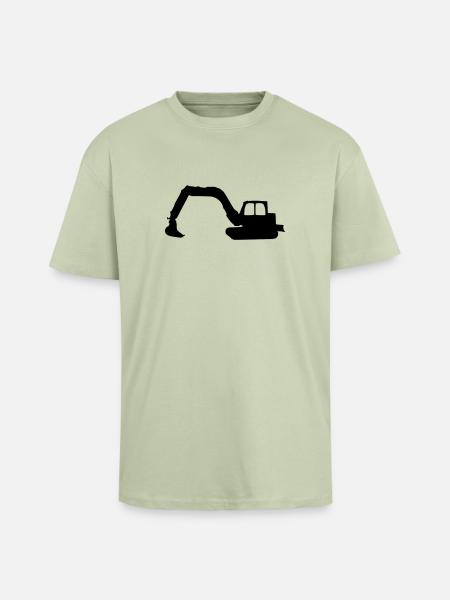 Bagger - Oversized Heavyweight Unisex T-Shirt - Leichtes Salbeigrün