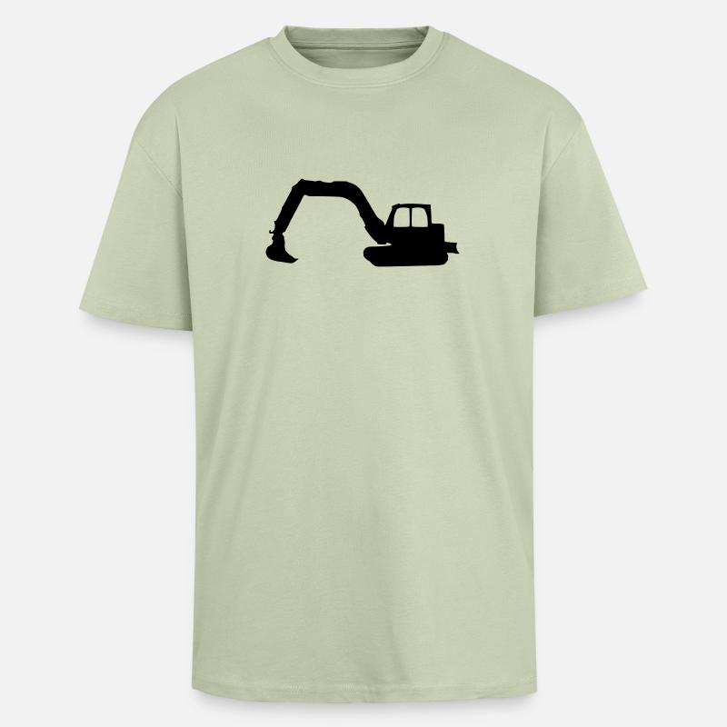 Bagger - Oversized Heavyweight Unisex T-Shirt - Leichtes Salbeigrün 