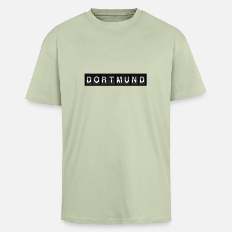 dortmund - Oversized Heavyweight Unisex T-Shirt - Leichtes Salbeigrün 