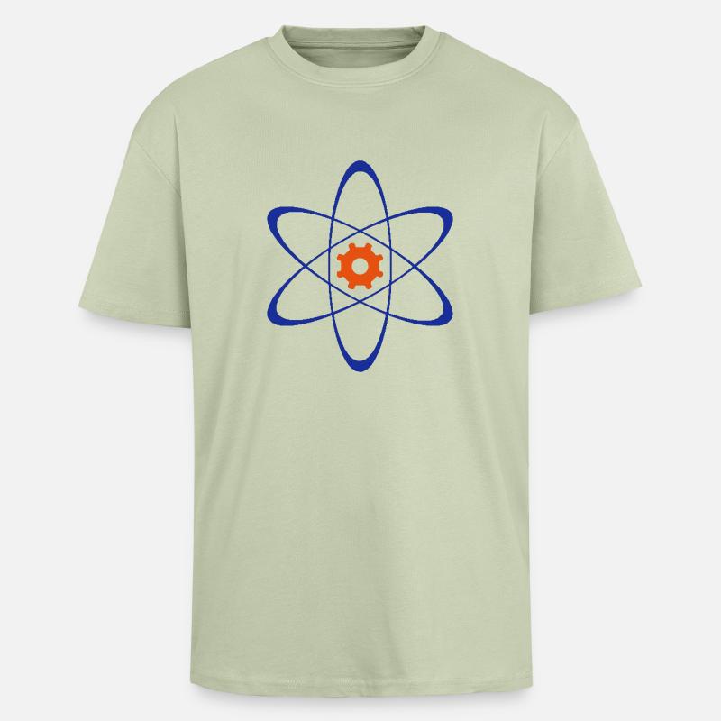 Fachschaft Physik+Technik Uni DuE - Oversized Heavyweight Unisex T-Shirt - Leichtes Salbeigrün 