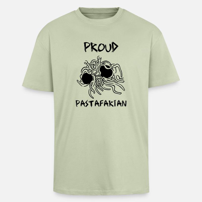 Stolzes Pastafarian - Oversized Heavyweight Unisex T-Shirt - Leichtes Salbeigrün 
