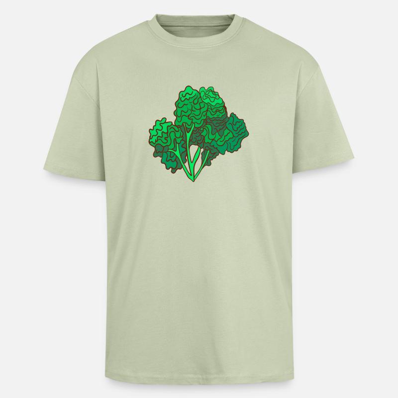 kale brown cabbage Cabbage Cabbage - Unisex Oversized Heavyweight T-shirt - soft salvia 