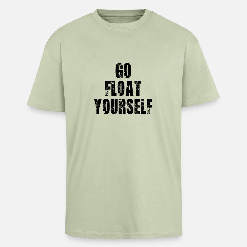 Floatation Therapy Salins - T-shirt unisexe oversize épais - vert sauge léger