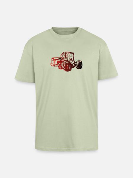 Kirovets K700 Traktor K70 - Oversized Heavyweight Unisex T-Shirt - Leichtes Salbeigrün 