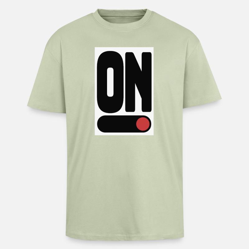 ON Statement Poster Minimal Design - Tjock Oversized T-shirt - ljus salviagrön 