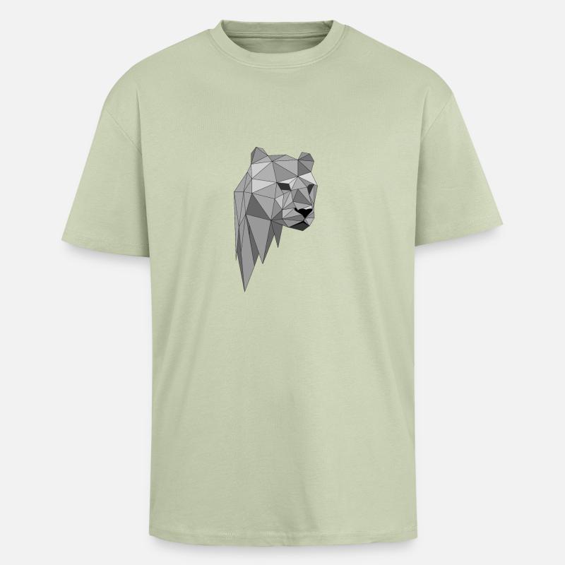 Panther Leopard Geschenk Geschenkidee - Oversized Heavyweight Unisex T-Shirt - Leichtes Salbeigrün 
