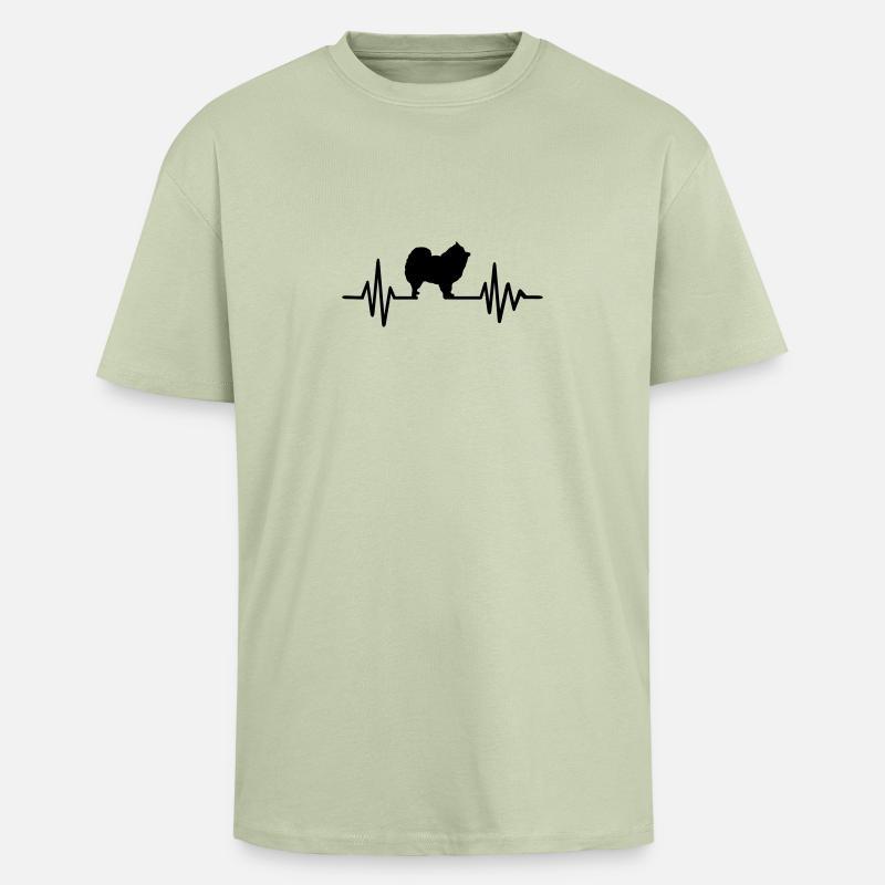 Spitz - Oversized Heavyweight Unisex T-Shirt - Leichtes Salbeigrün 