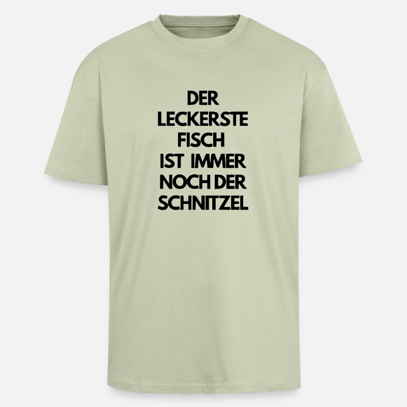Schnitzel - Oversized Heavyweight Unisex T-Shirt - Leichtes Salbeigrün 