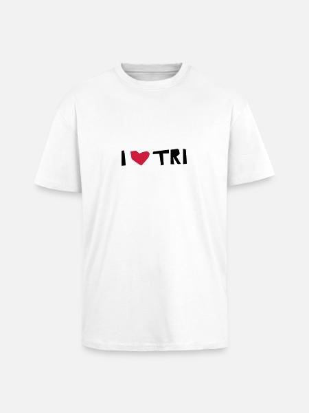 triathlon freestyle - Unisex Oversized Heavyweight T-shirt - white