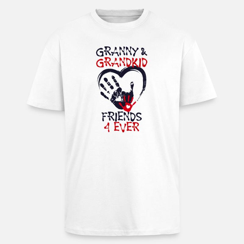 Enkelkind Großmutter Oma Statement Seniorin - Oversized Heavyweight Unisex T-Shirt - Weiß