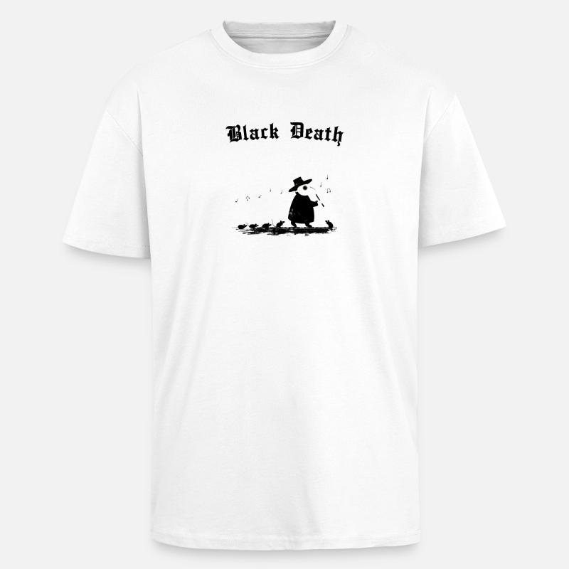 Black Death - spread in progress - Oversized Heavyweight Unisex T-Shirt - Weiß