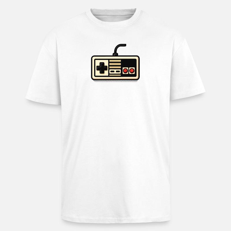 Retro-NES-Controller-Design - Oversized Heavyweight Unisex T-Shirt - Weiß