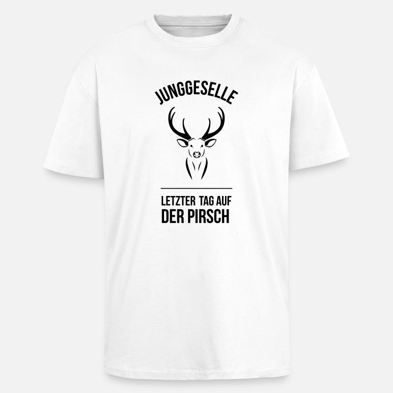 Der Junggeselle - Oversized Heavyweight Unisex T-Shirt - Weiß