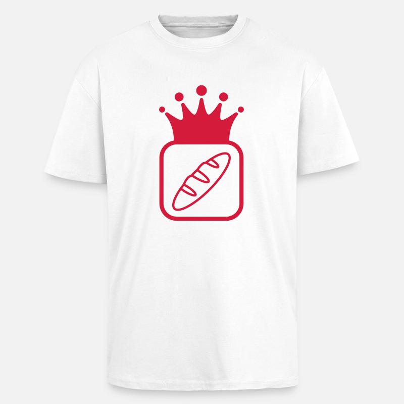 Bäcker / Bäckerei / Bäckerin / Brot - Oversized Heavyweight Unisex T-Shirt - Weiß