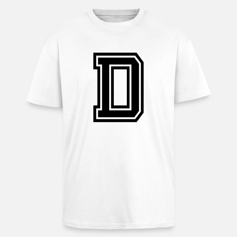 D - Oversized Heavyweight Unisex T-Shirt - Weiß