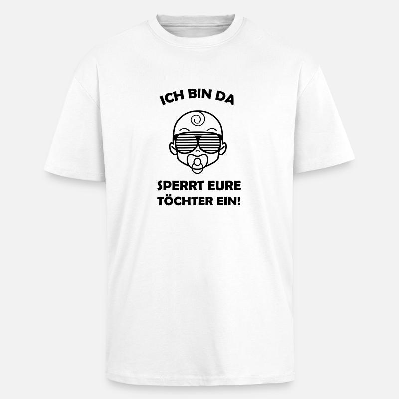 boss_baby_ich_bin_da_001 - Oversized Heavyweight Unisex T-Shirt - Weiß