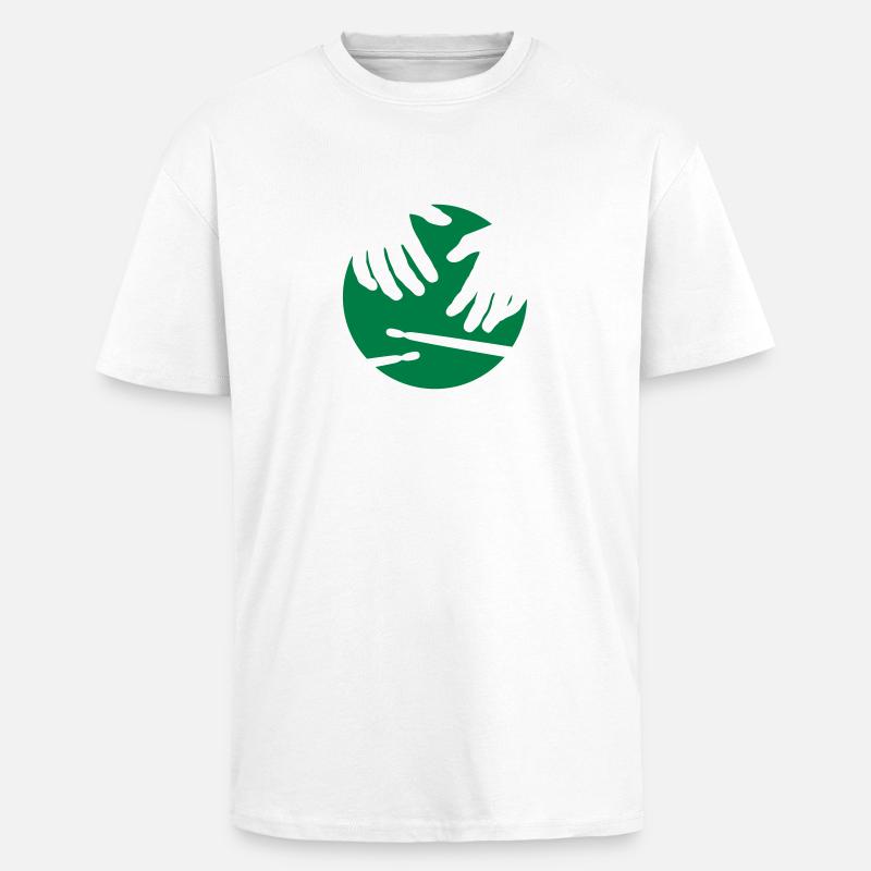 percussion - Oversized Heavyweight Unisex T-Shirt - Weiß