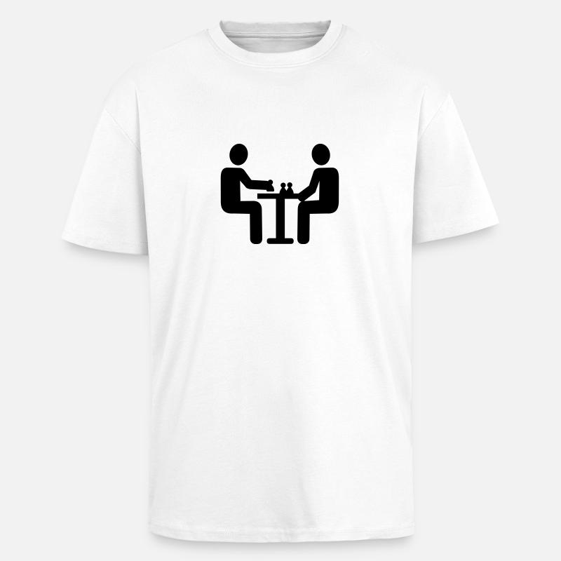 Chess - Unisex Oversized Heavyweight T-shirt - white