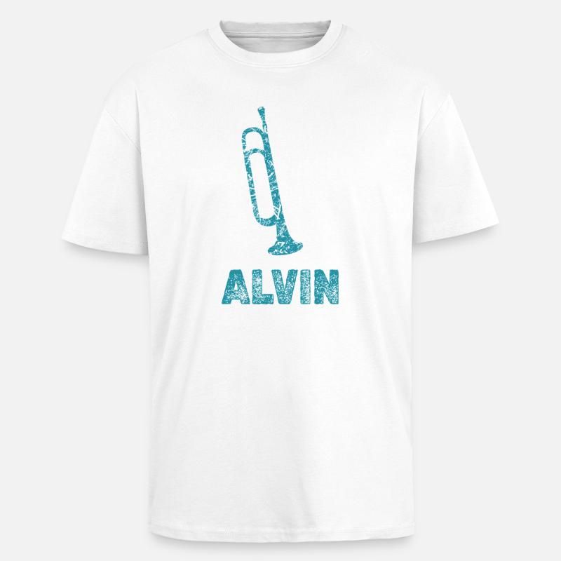 Alvin - Unisex Oversized Heavyweight T-shirt - white