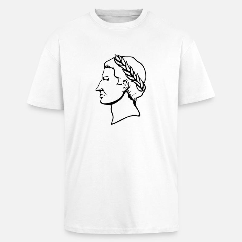Gaius Julius Caesar - Oversized Heavyweight Unisex T-Shirt - Weiß